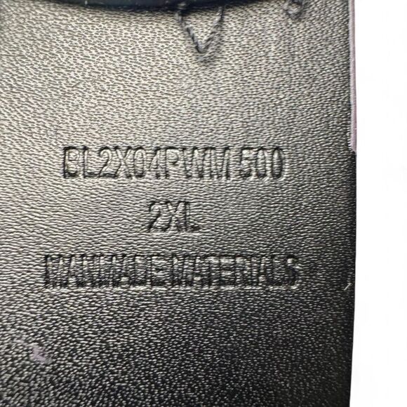 Y2K Iridescent Blue Croc Embossed Grommet Belt 2XL – E-girl Emo Grunge Scene - Picture 4 of 7